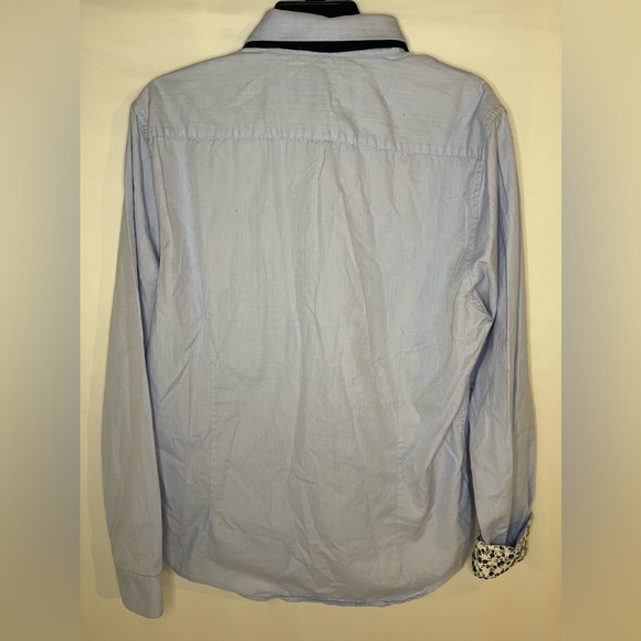 Denim & Flower Ricky Singh USA America Button Up Shirt Men's Size L Slim Fit - Picture 2 of 6